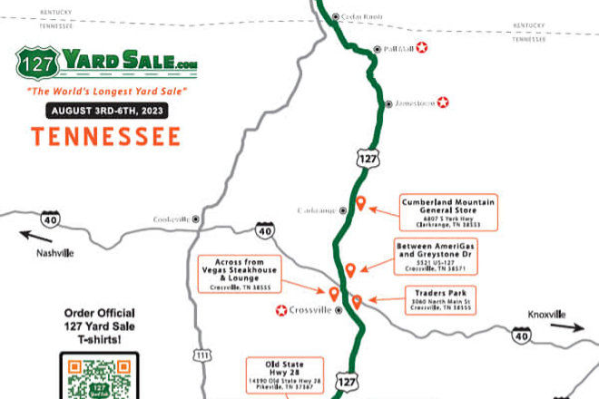 World's Longest Yardsale Individual Maps Here