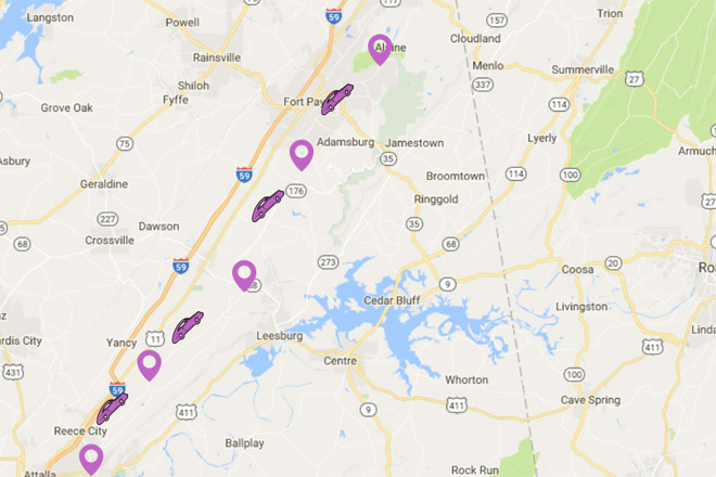 The World's Longest Yard Sale is held in August on Lookout Mountain Parkway!