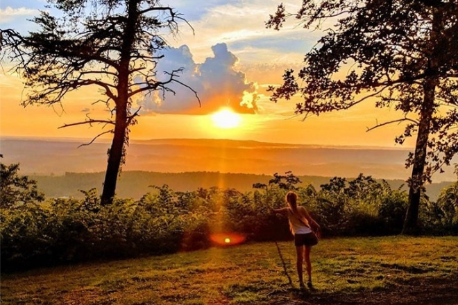 Sunset at Brow Park in Mentone, Alabama